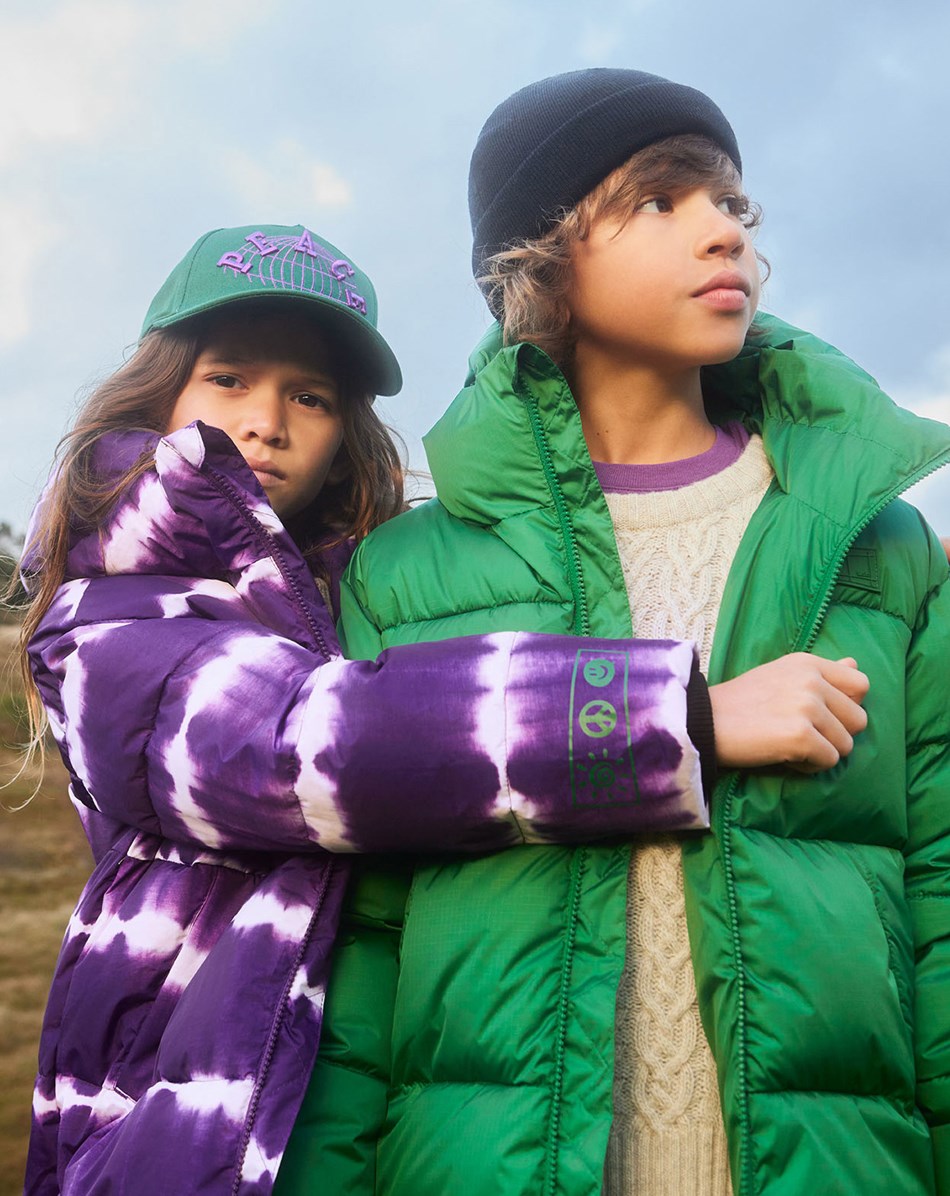 Hilo - Woodland Green - Recycled soft, warm down jacket in green