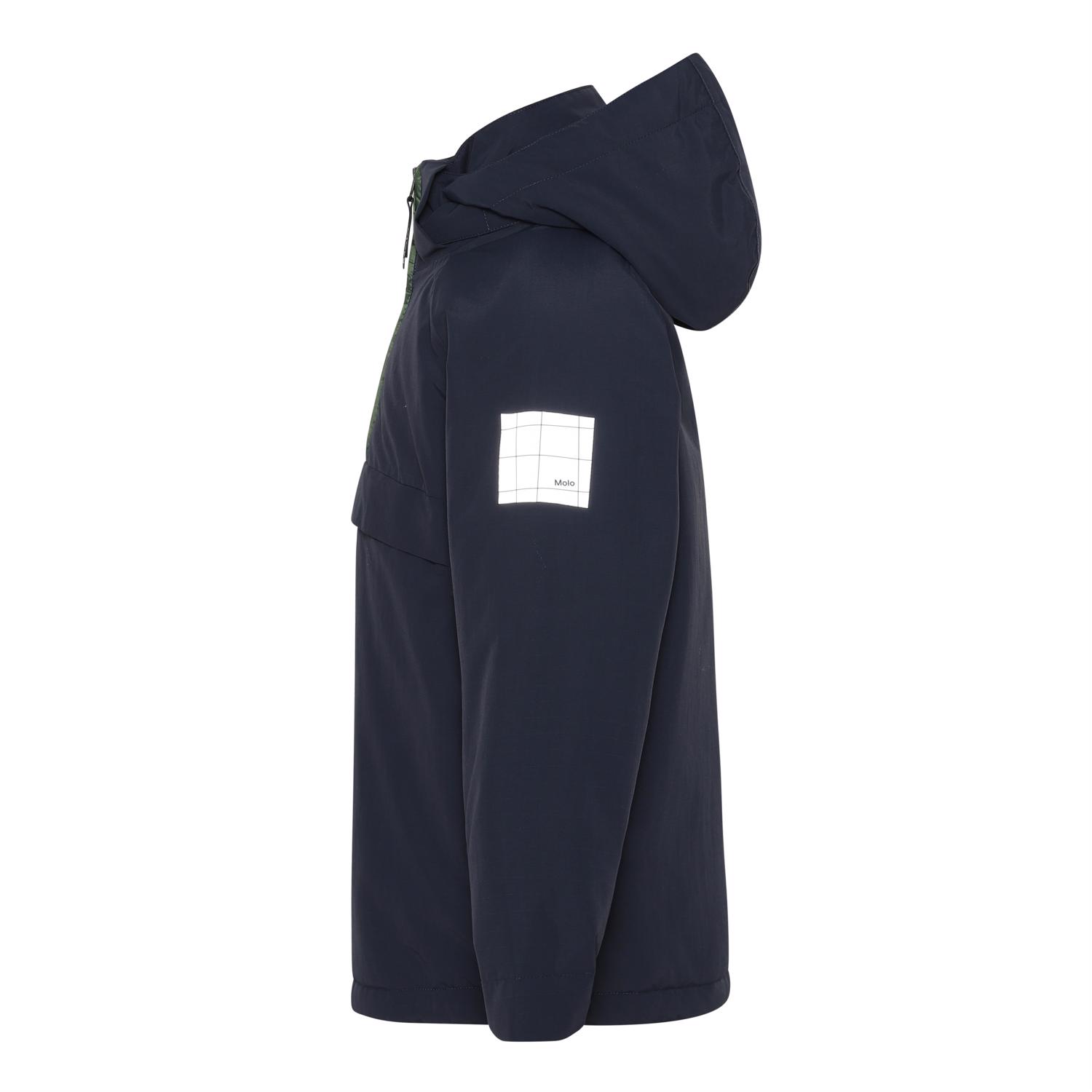 Holden - Carbon - Recycled dark blue anorak with reflectors