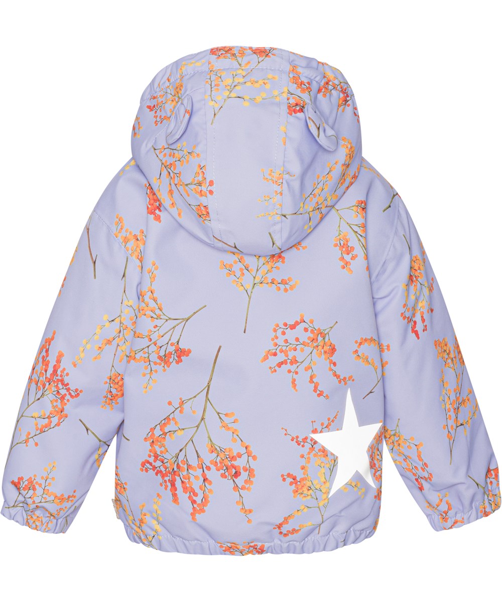 Honor - Cosmic Mimosa - Recycled light purple winter jacket with orange branches