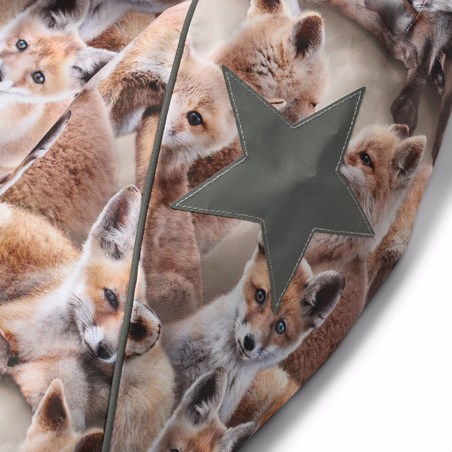 Hopla Fur - Playing Foxes - Wind and waterproof winter jacket for