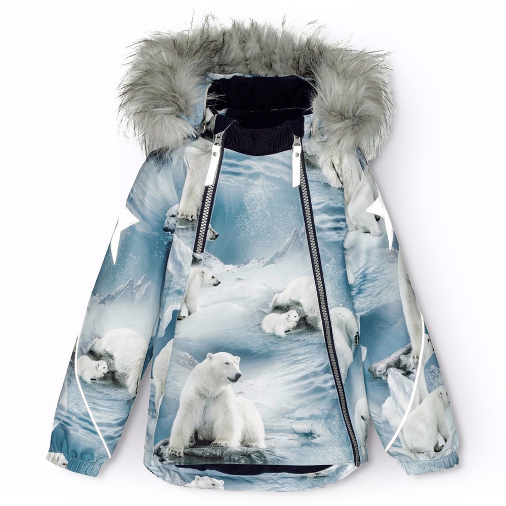 Hopla Fur Polar Bear Joy Wind- and waterproof winter jacket