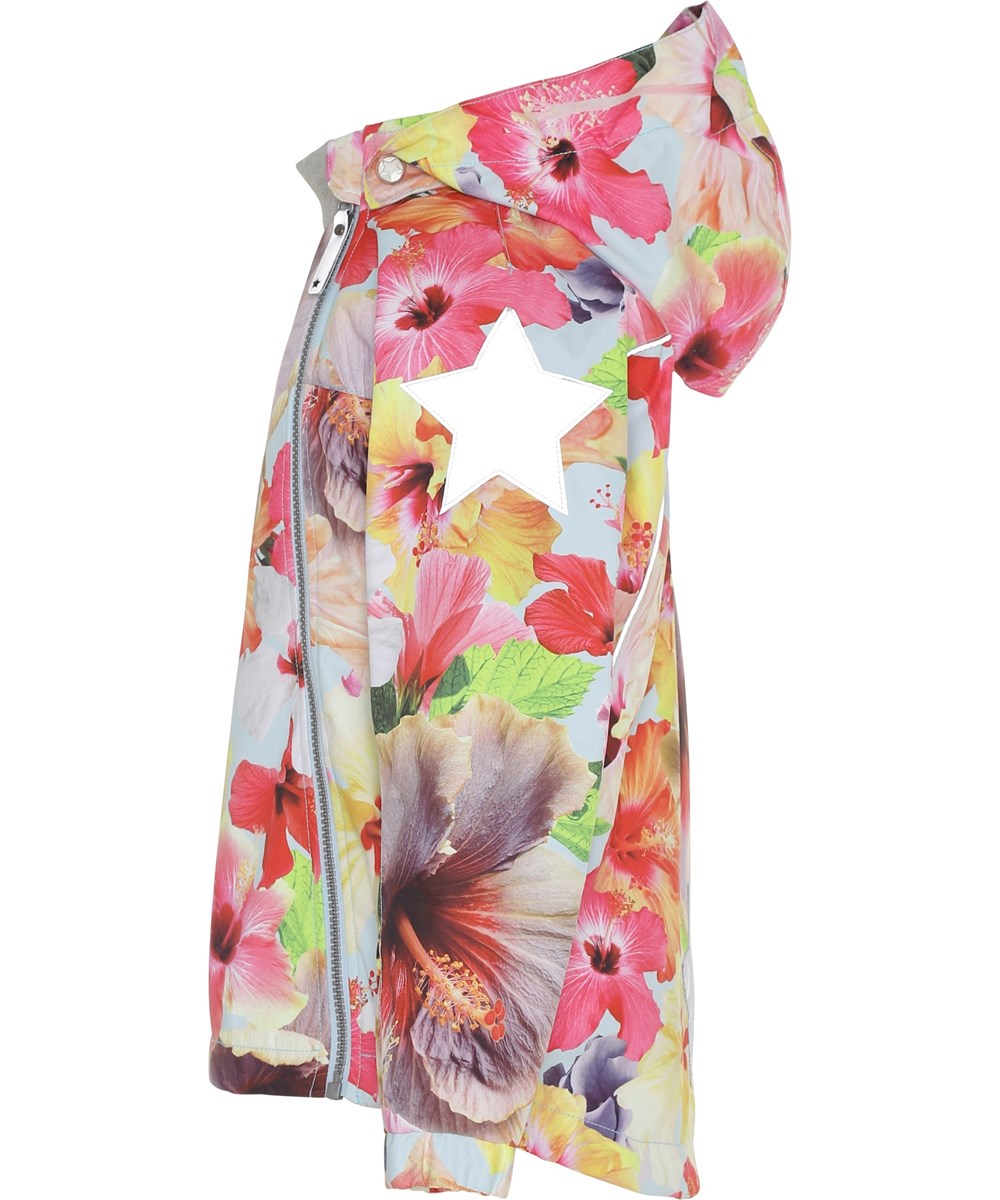 Hopla - Hibiscus Dream - Waterproof jacket with floral print