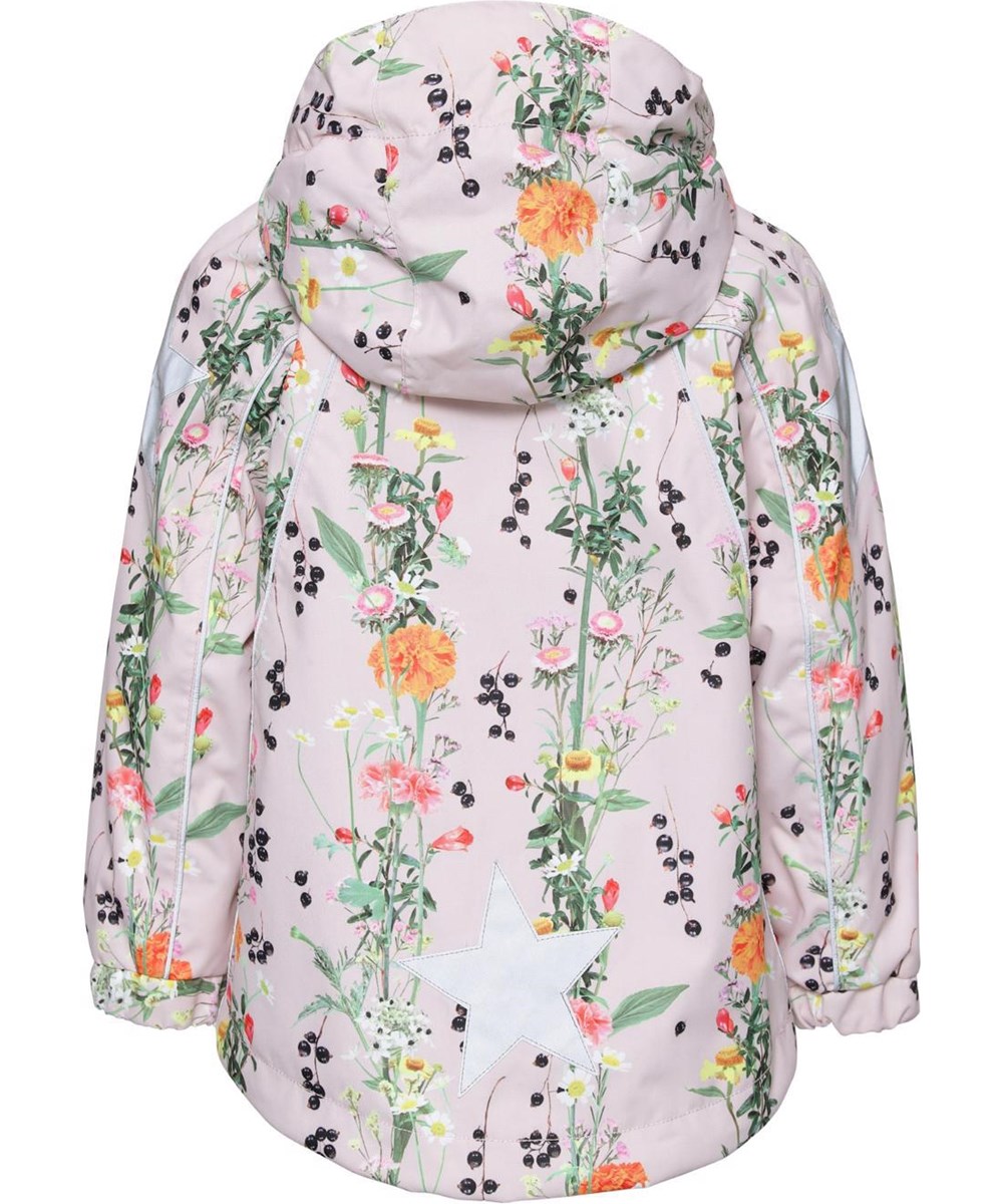 Hopla - Vertical Flowers - Lightweight, waterproof jacket with floral print