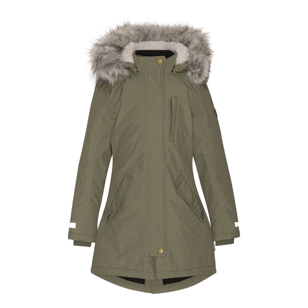 Peace - Dusty Green - Recycled parka winter jacket in green - Molo