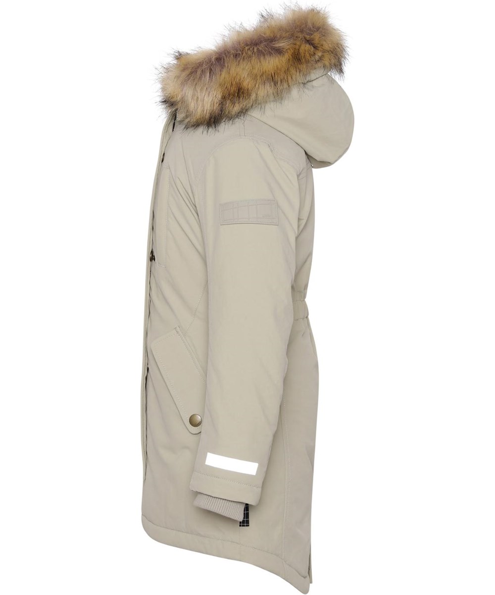 Peace - Moon Sand - Recycled beige parka winter jacket