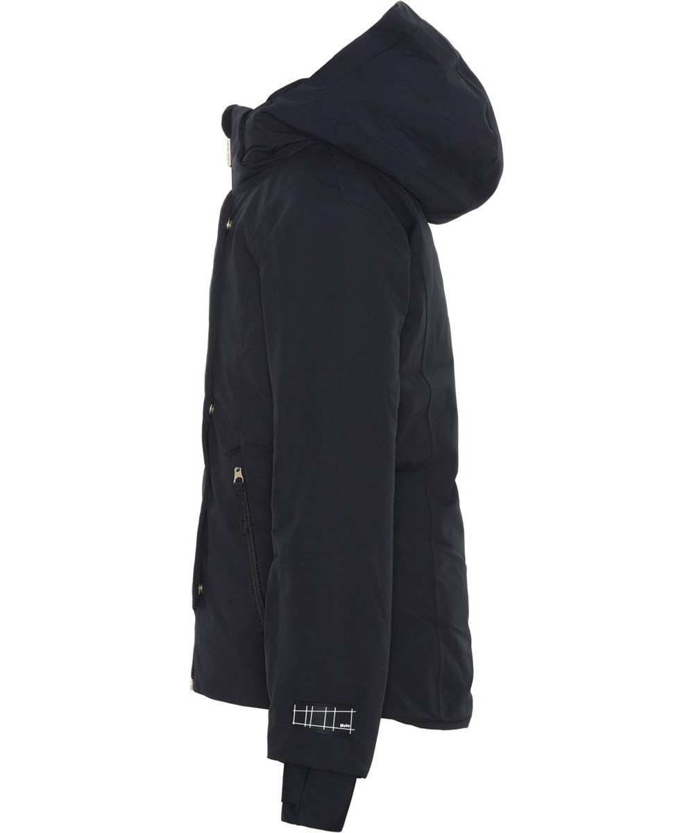 Pearson - Black - Black waterproof and recycled ski jacket