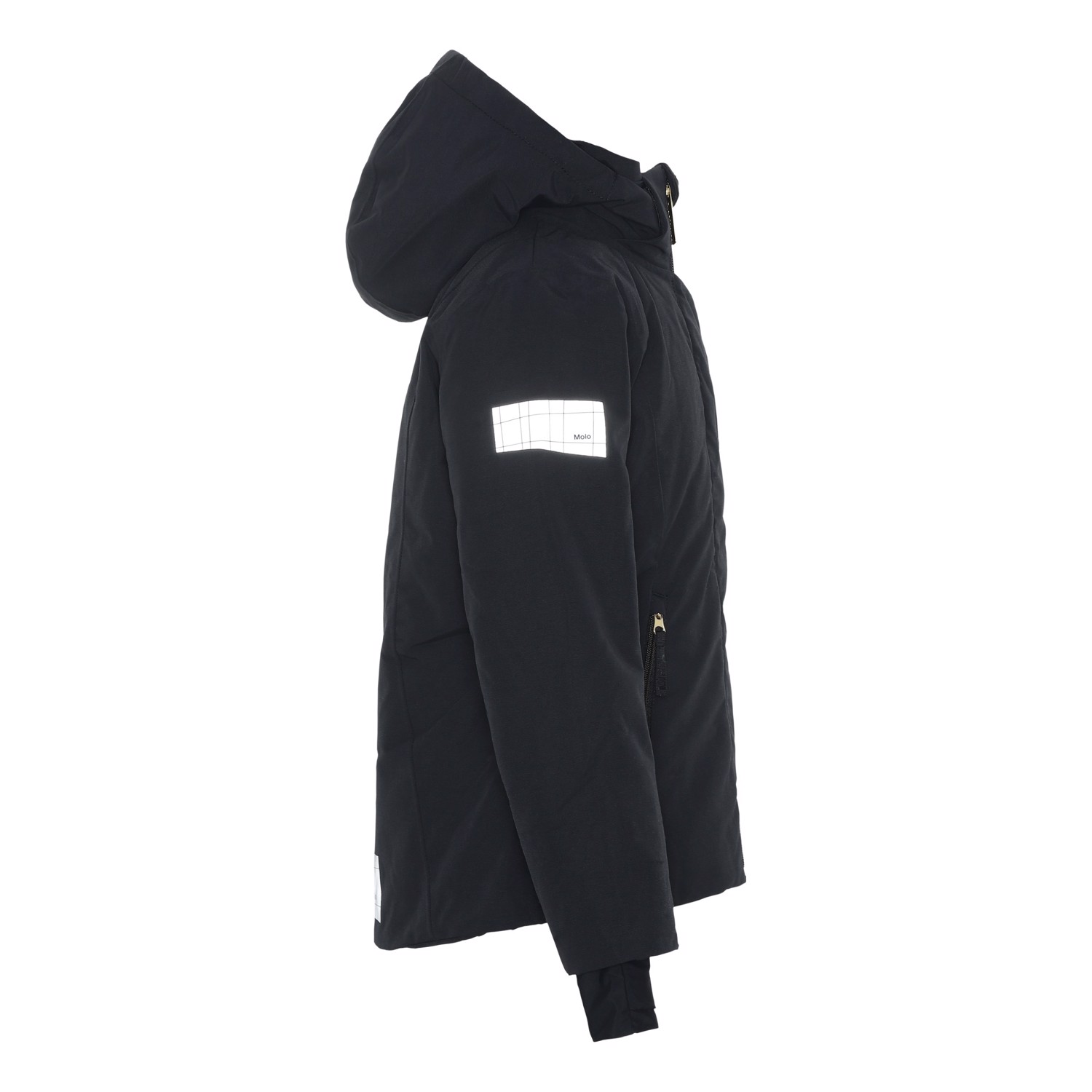 Pearson Black Black waterproof and recycled ski jacket Molo
