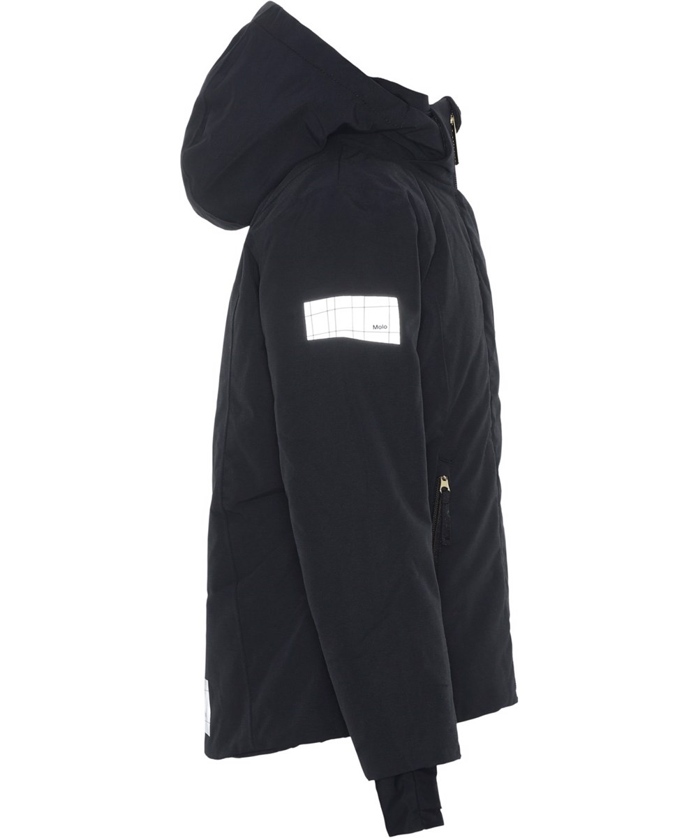 Pearson - Black - Black waterproof and recycled ski jacket