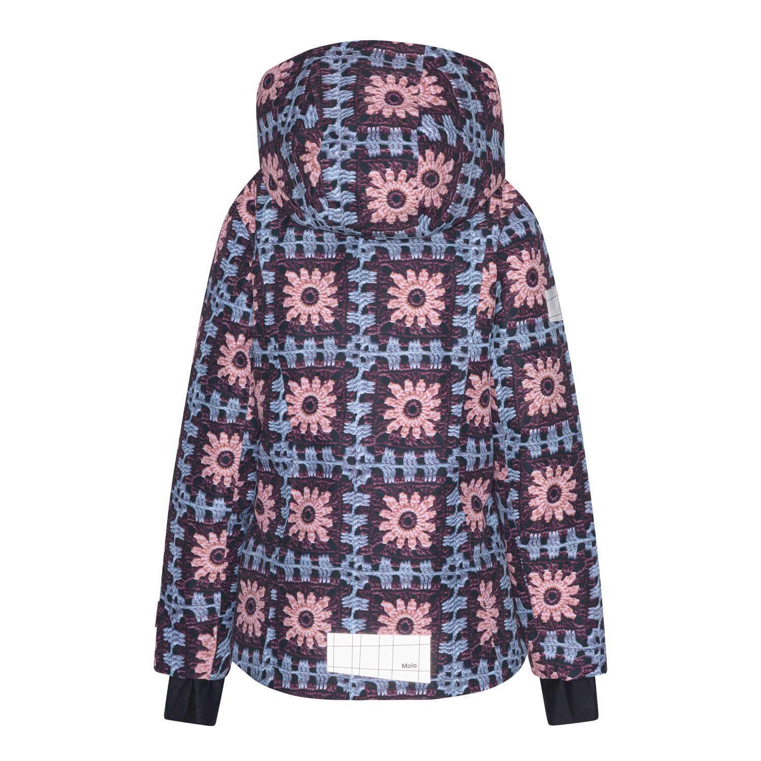 Pearson Crochet Recycled ski jacket with crochet print Molo