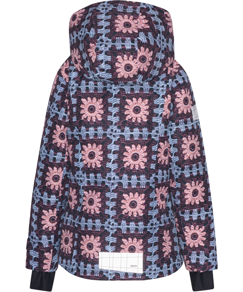 Pearson - Crochet - Recycled ski jacket with crochet print