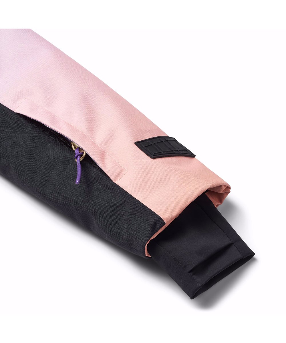 Pearson - Gradient Lilac - Wind- and waterproof ski jacket for children in recycled polyester.