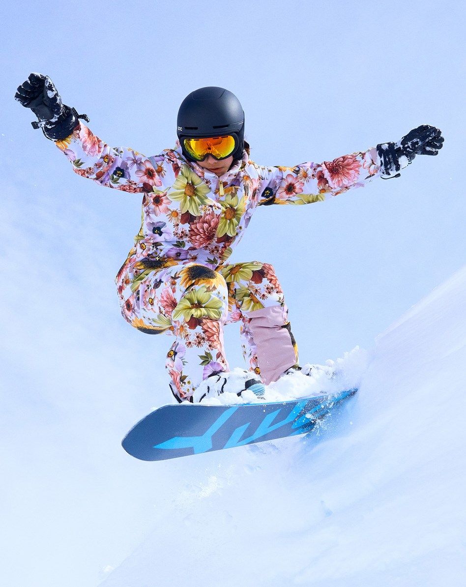 Pearson - Retro Flowers - Recycled ski jacket with floral print