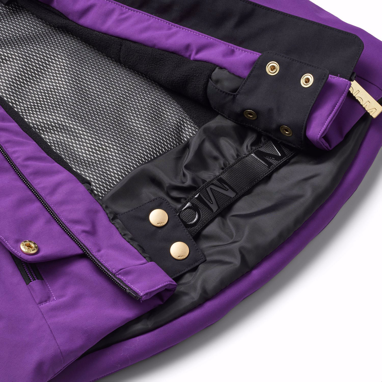 Pearson - Warm Purple - Purple wind- and waterproof ski jacket for