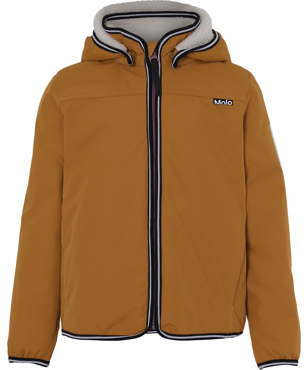 Winner - Autumn Leaf - Lined rain jacket in a mustard colour