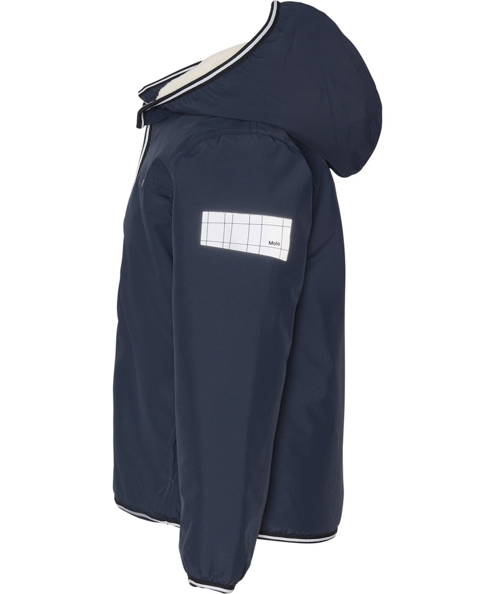 Winner - Galaxy Blue - Recycled dark blue lined waterproof jacket