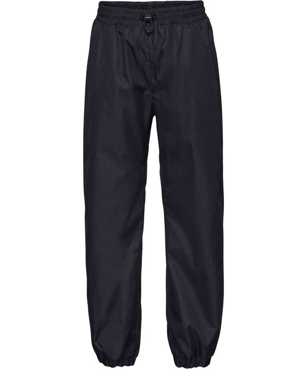 Haven - Black - Functional black recycled rain trousers