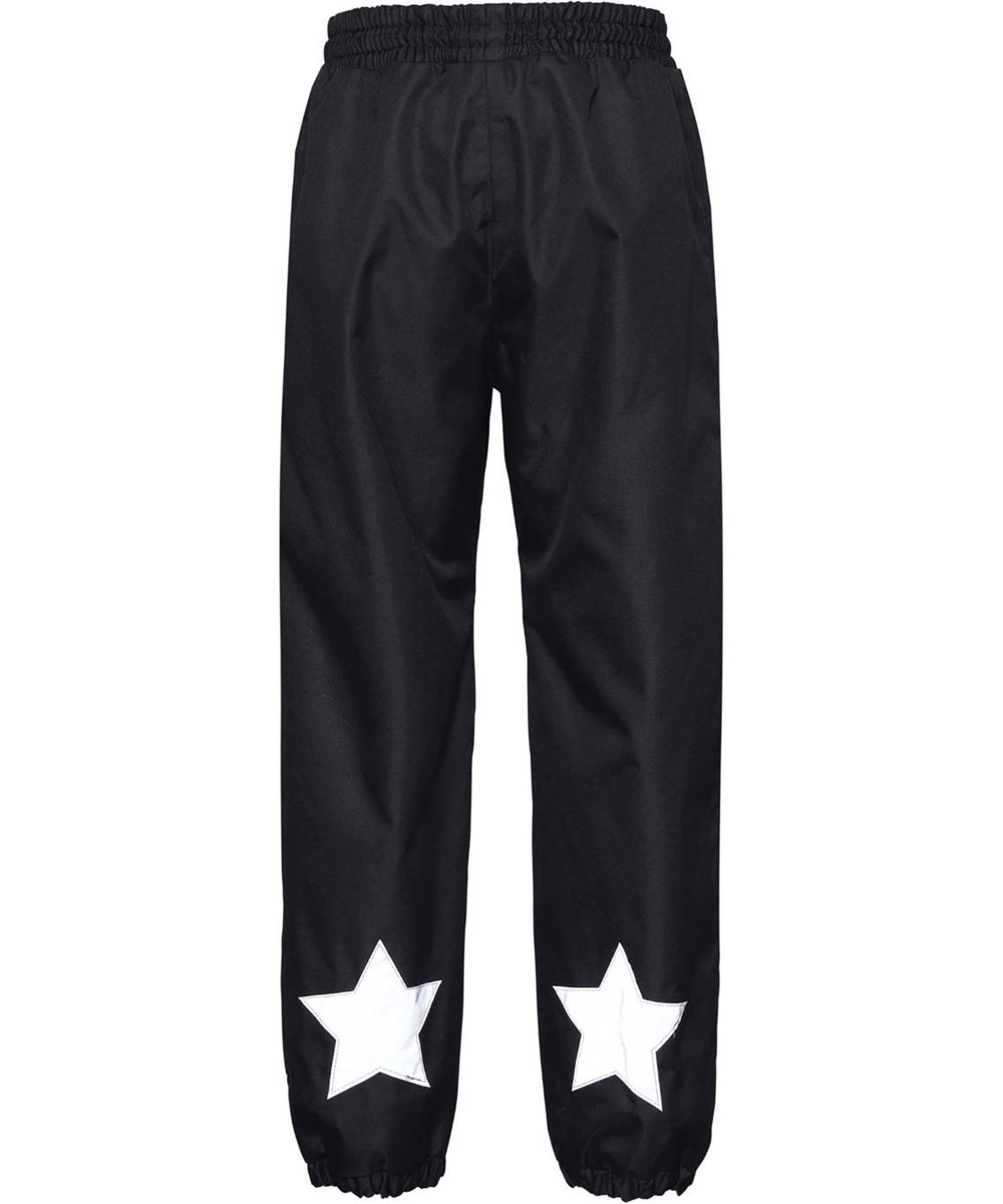 Haven - Black - Functional black recycled rain trousers