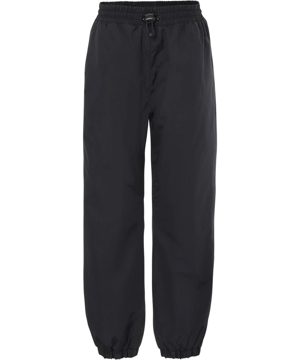 Heat Basic - Black - Windproof and waterproof black rain trousers
