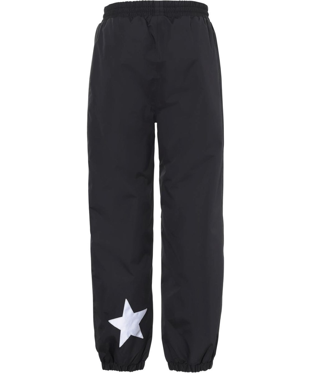 Heat Basic - Black - Windproof and waterproof black rain trousers
