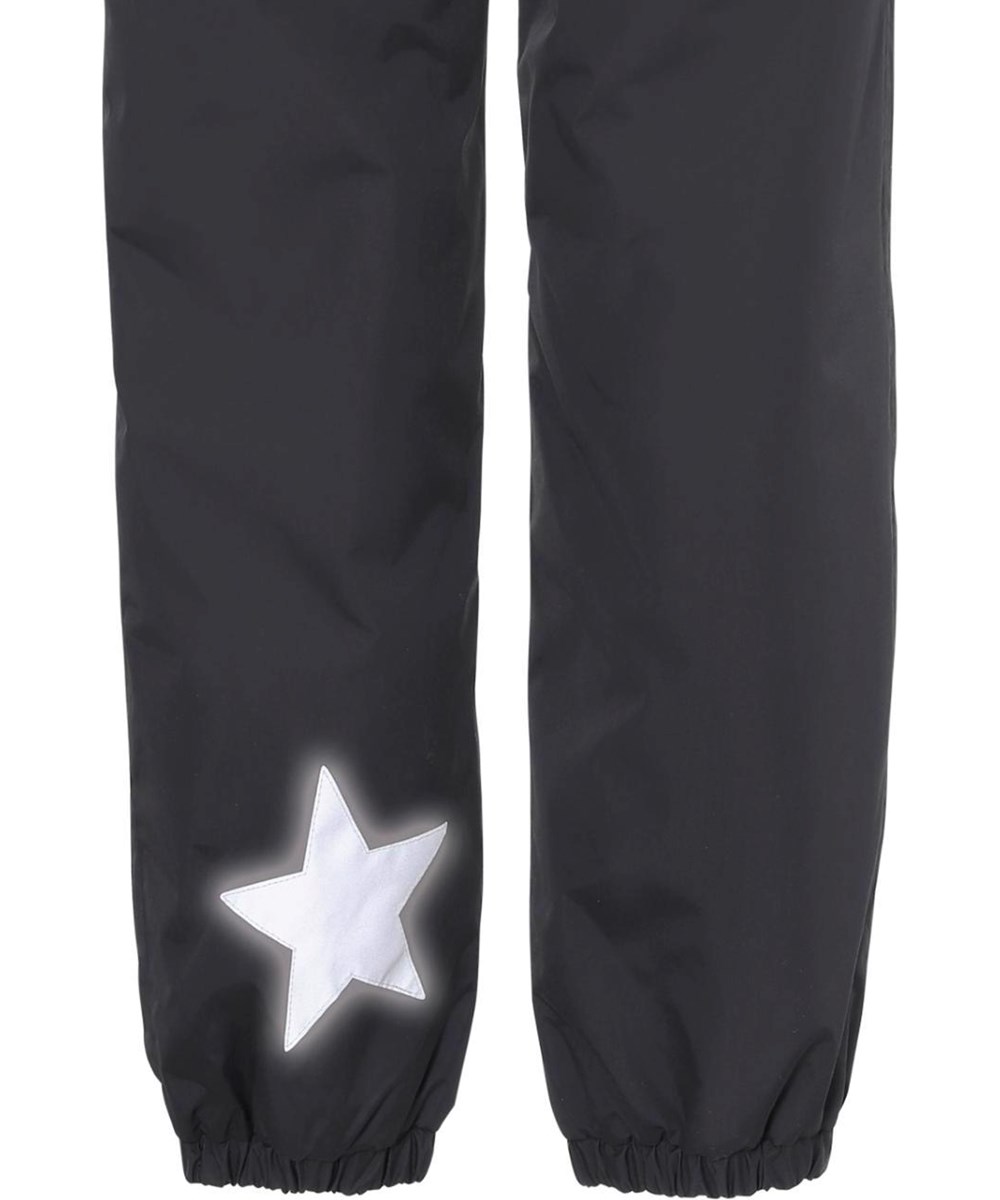 Heat Basic - Black - Windproof and waterproof black rain trousers