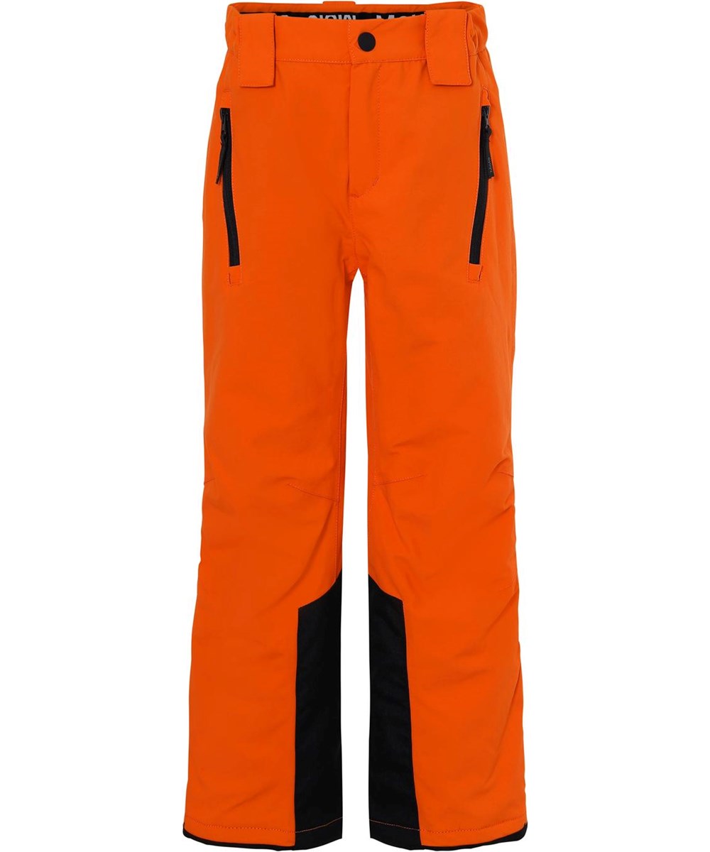 Jump Pro Recycle - Flame - Recycled waterproof ski trousers in orange  