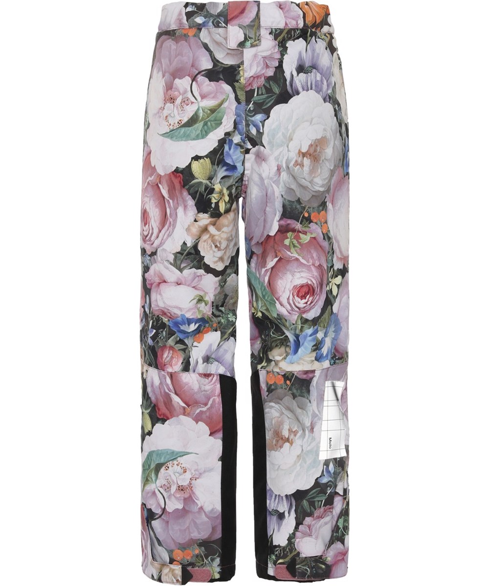 Jump Pro - Still Life - Recycled waterproof ski trousers in floral print
