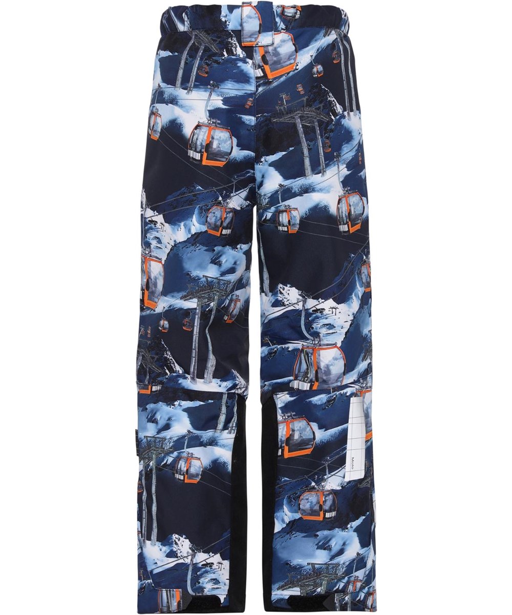 Jump Pro - Way Up - Recycled ski trousers in blue with ski lift