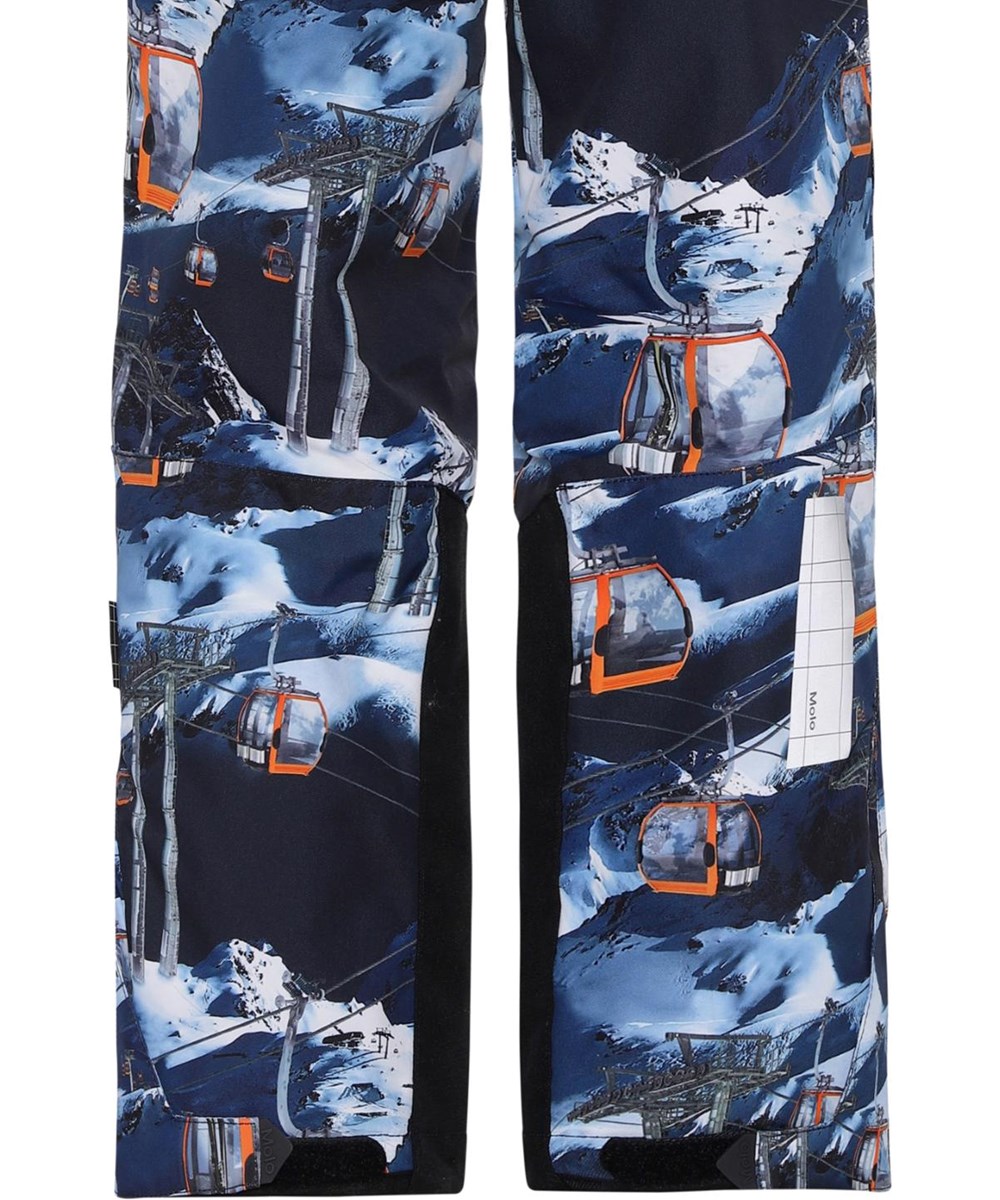 Jump Pro - Way Up - Recycled ski trousers in blue with ski lift