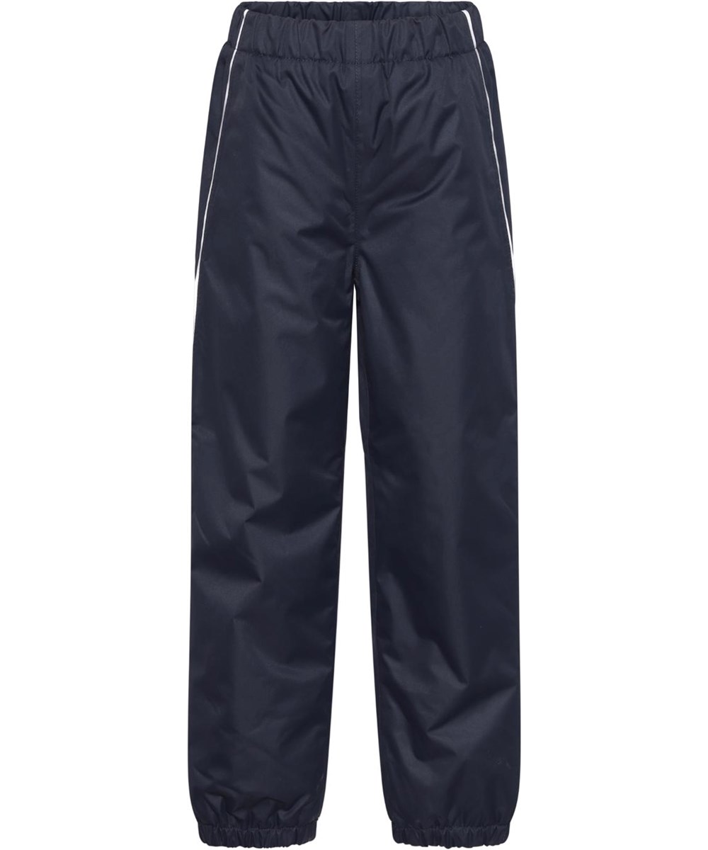 Paxton - Carbon - Dark blue recycled rain trousers