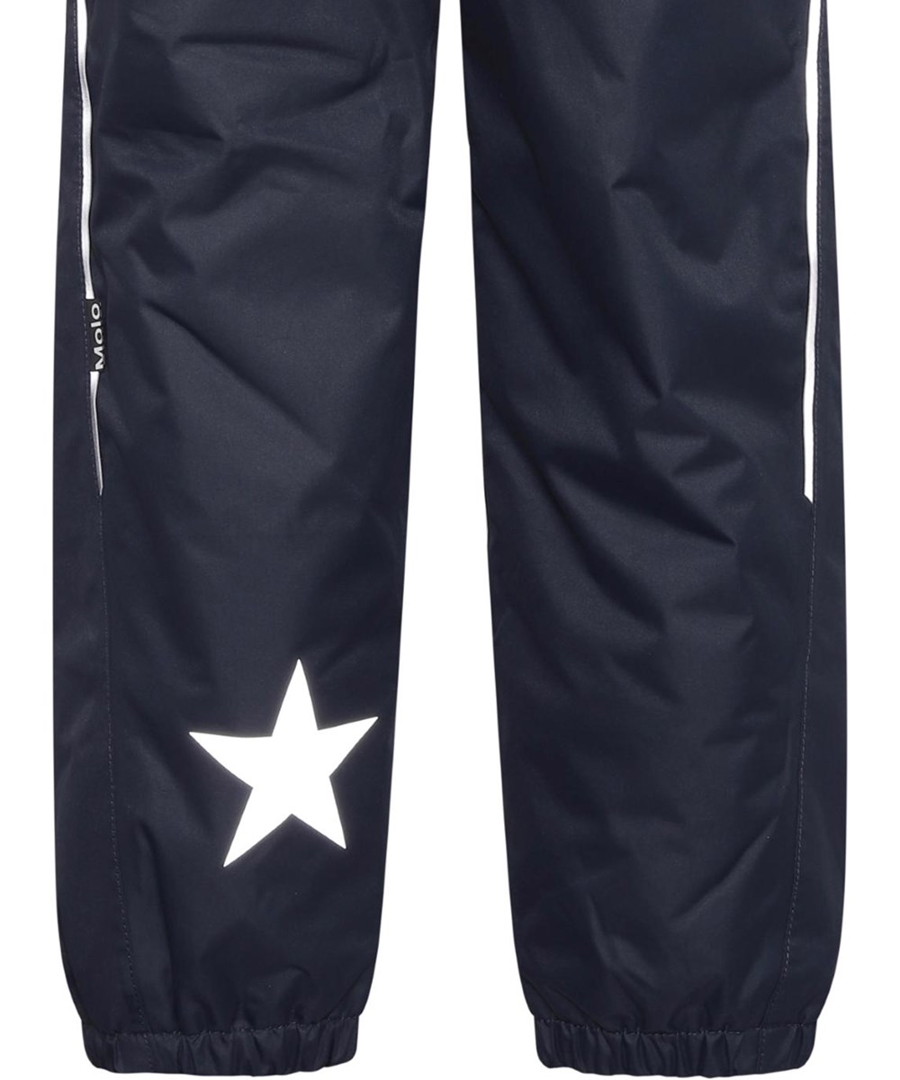 Paxton - Carbon - Dark blue recycled rain trousers