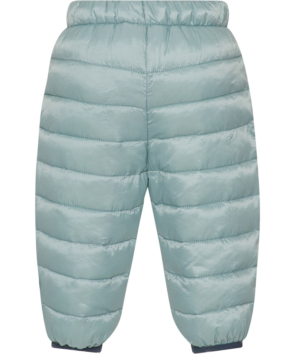 Percy - Misty Blue - Light blue baby and toddler down pants