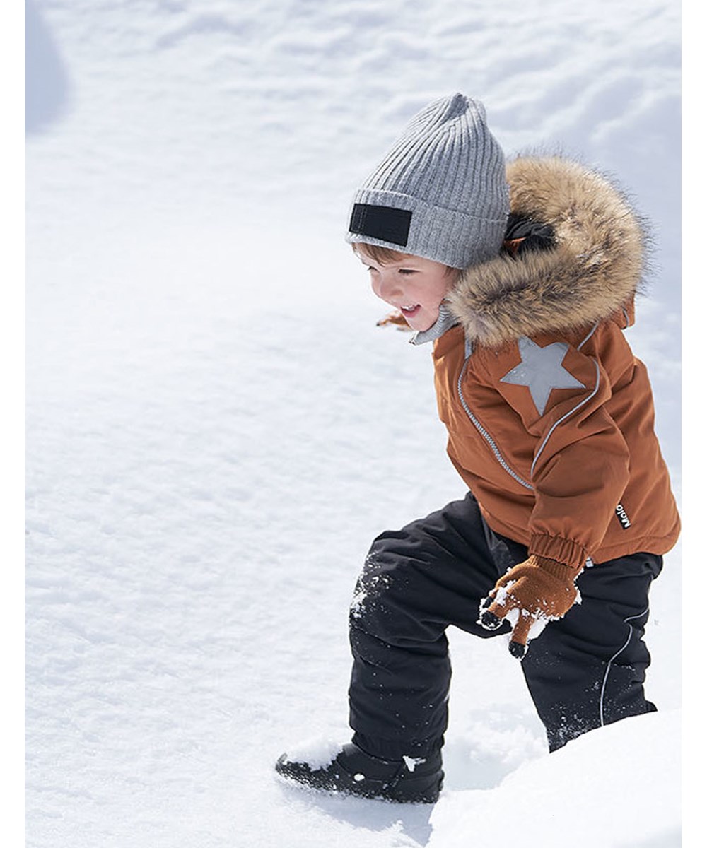 Pollux Active - Black - Waterproof and lined ski trousers in black 