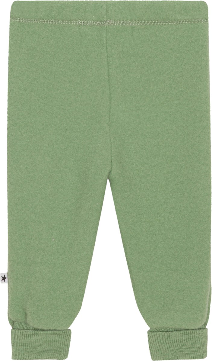 Ulmer - Moss Green - Green pants for the little ones in 100% merino wool