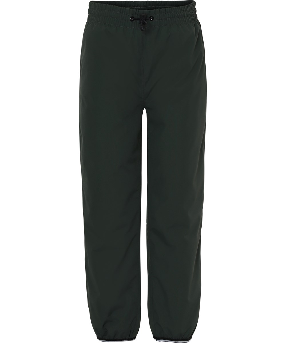Wild - Deep Forest - Lined rain trousers in dark green