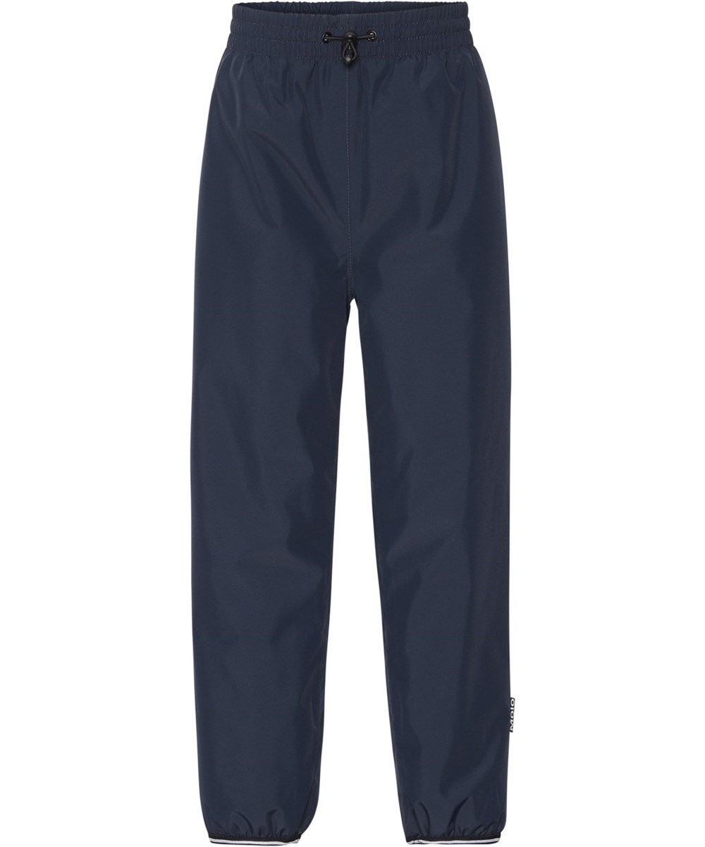 Wild - Galaxy Blue - Recycled lined dark blue pull on trousers with reflectors