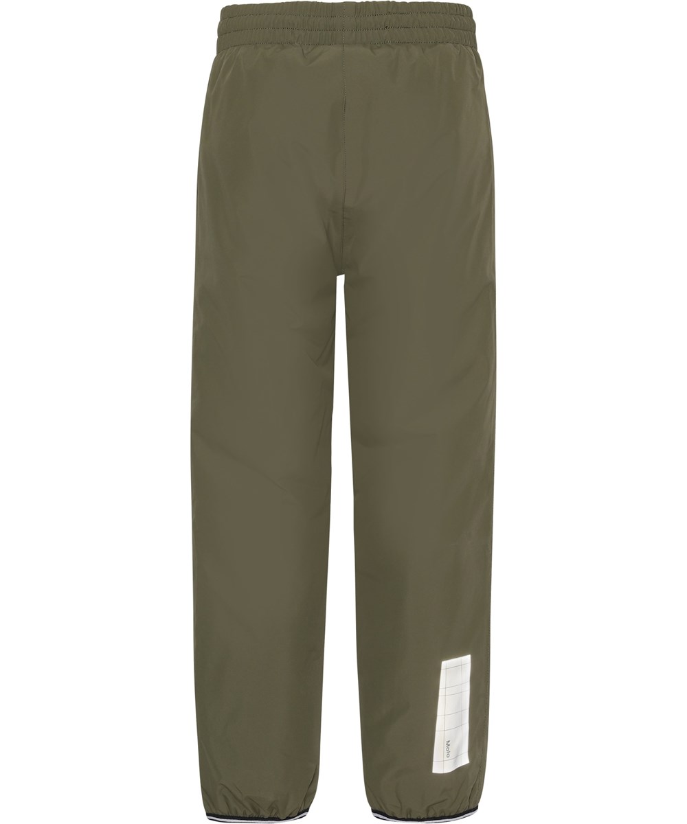 Wild - Vegetation - Green lined, waterproof rain trousers 