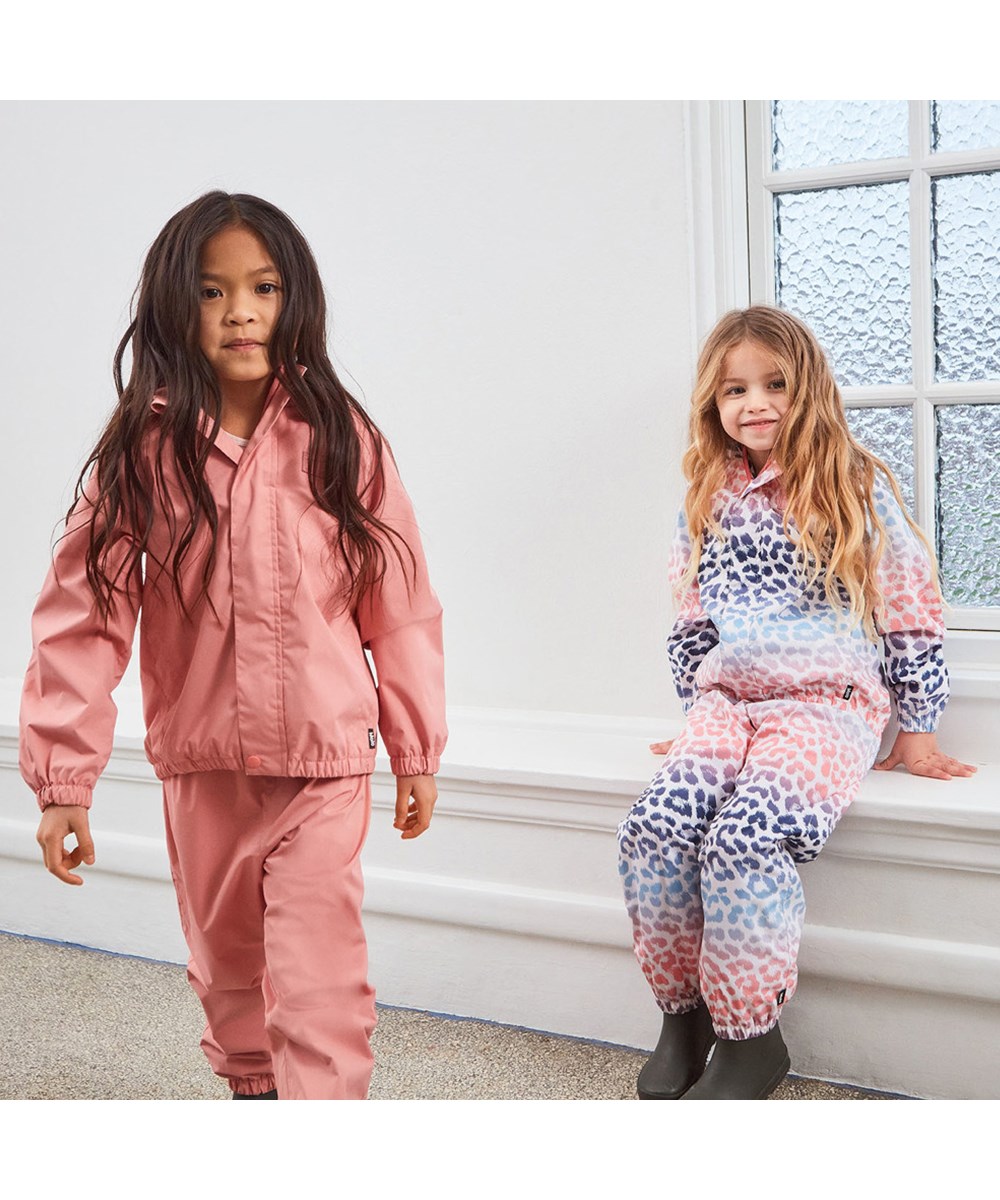 Waiton - Jaguar Stripe - Lightweight and breathable rain jacket in multi-coloured animal print