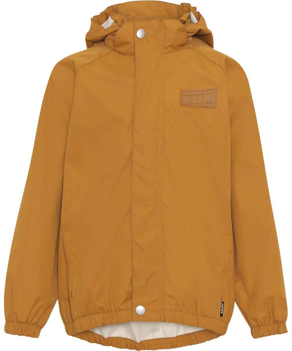 Waiton - Almond - Lightweight and breathable rain jacket in golden yellow