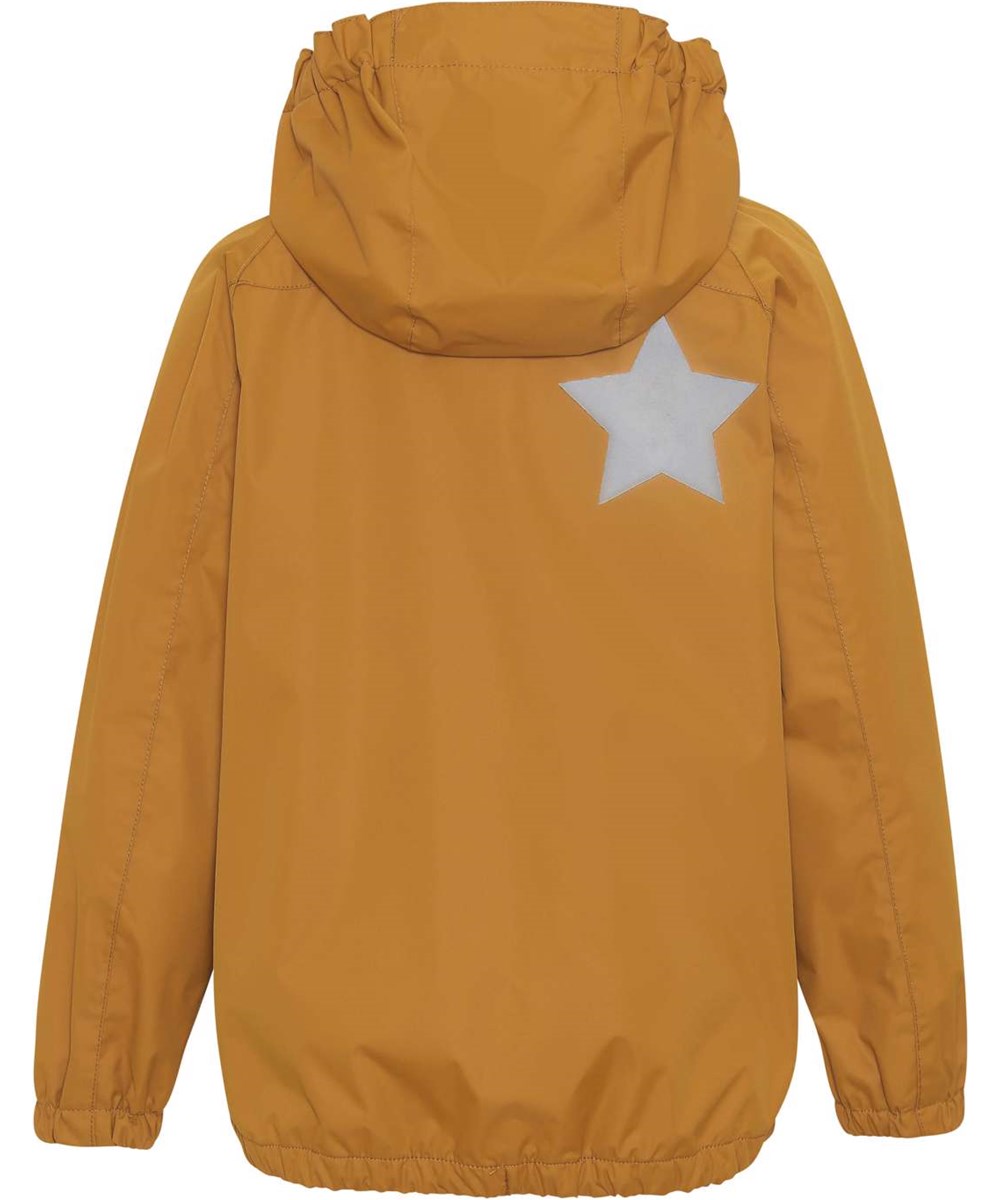 Waiton - Almond - Lightweight and breathable rain jacket in golden yellow