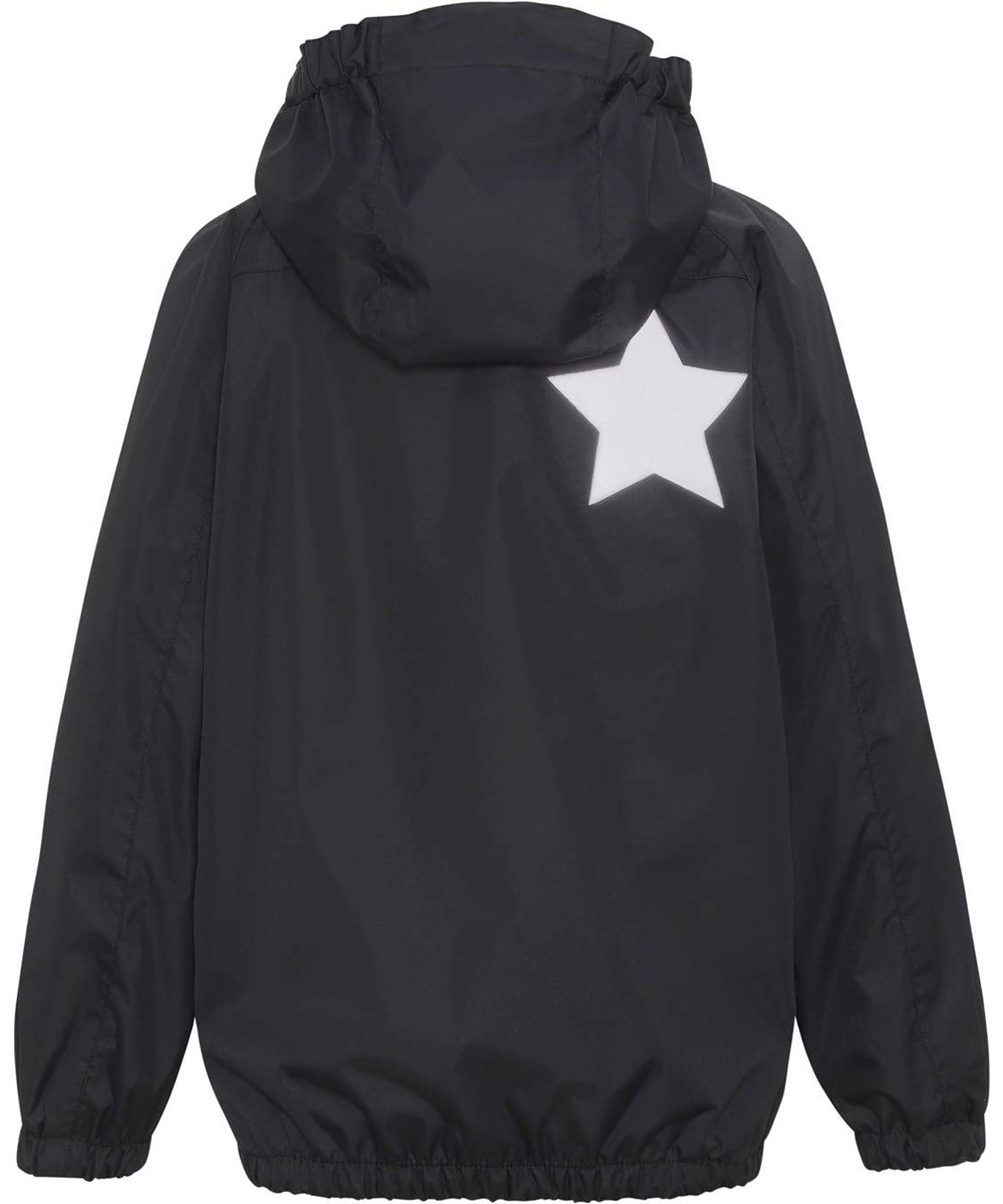 Waiton - Black - Lightweight and breathable rain jacket in black 