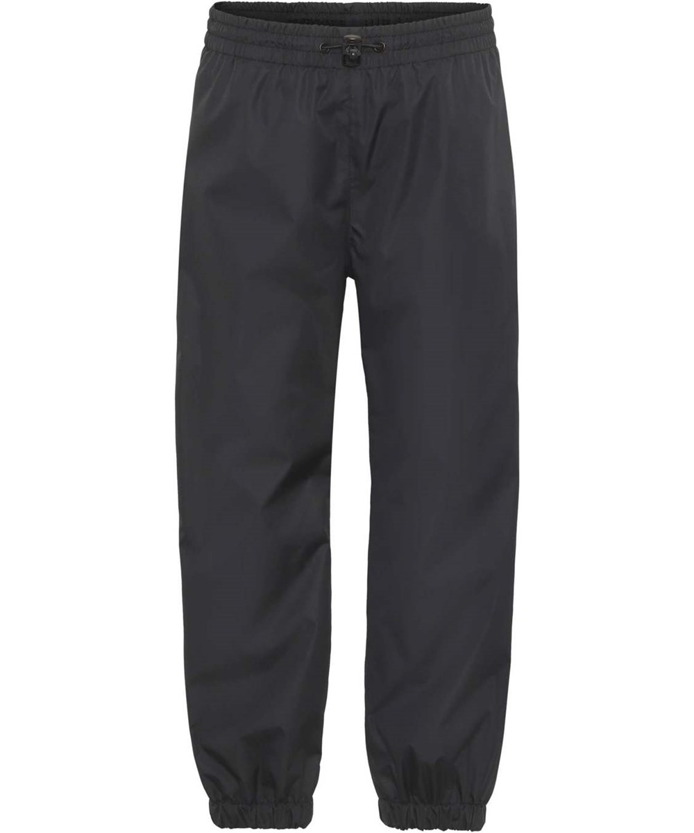 Waits - Black - Lightweight and breathable rain trousers in black
