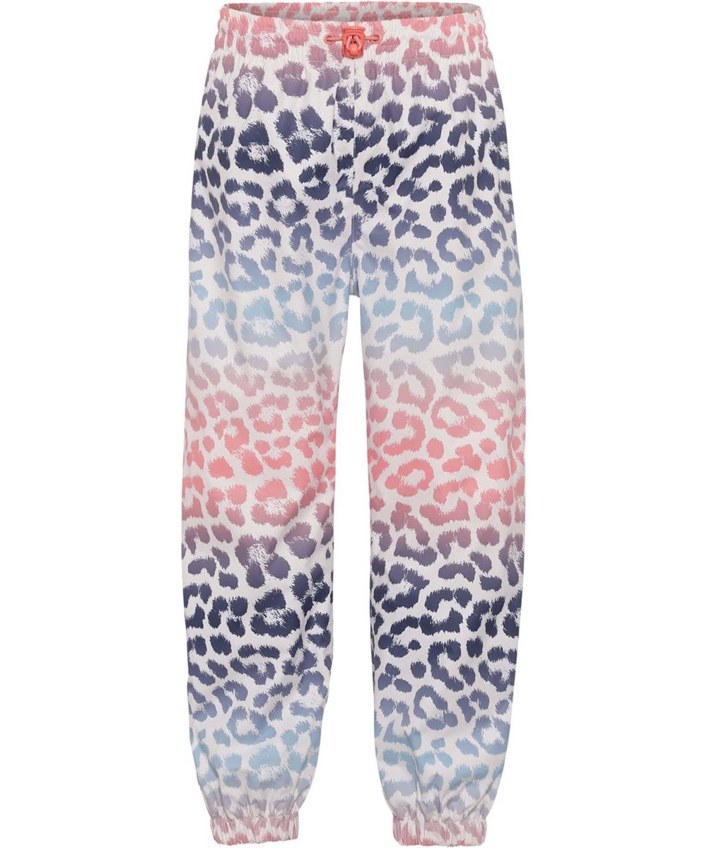 Waits - Jaguar Stripe - Lightweight and breathable rain trousers in multi-coloured animal print