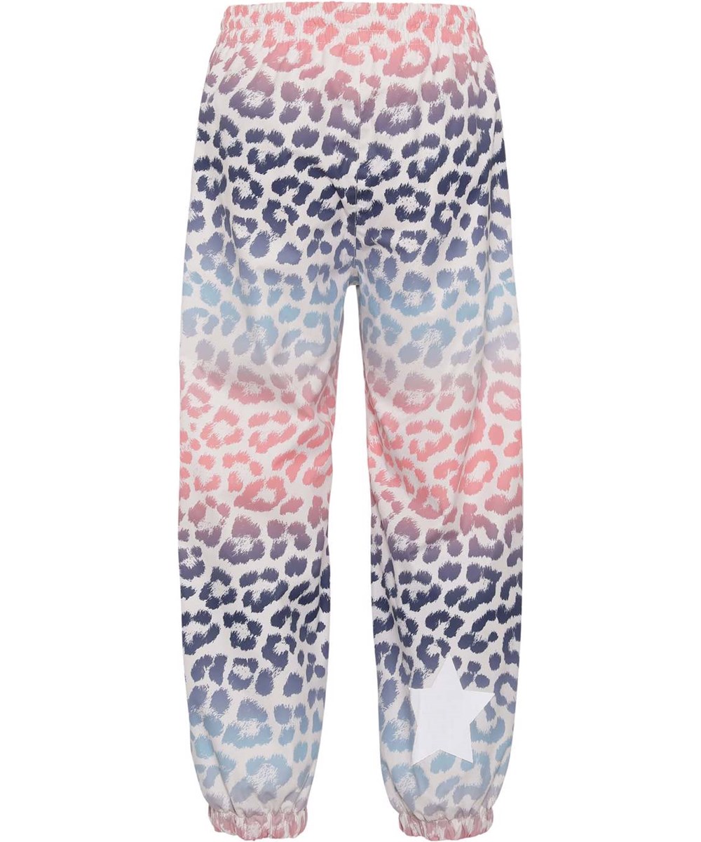 Waits - Jaguar Stripe - Lightweight and breathable rain trousers in multi-coloured animal print
