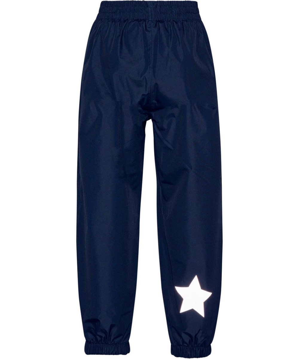 Waits - Universe - Dark blue, breathable rain trousers
