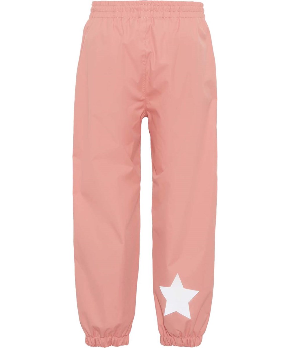 Waits - Rosewater - Lightweight and breathable rain trousers in rose