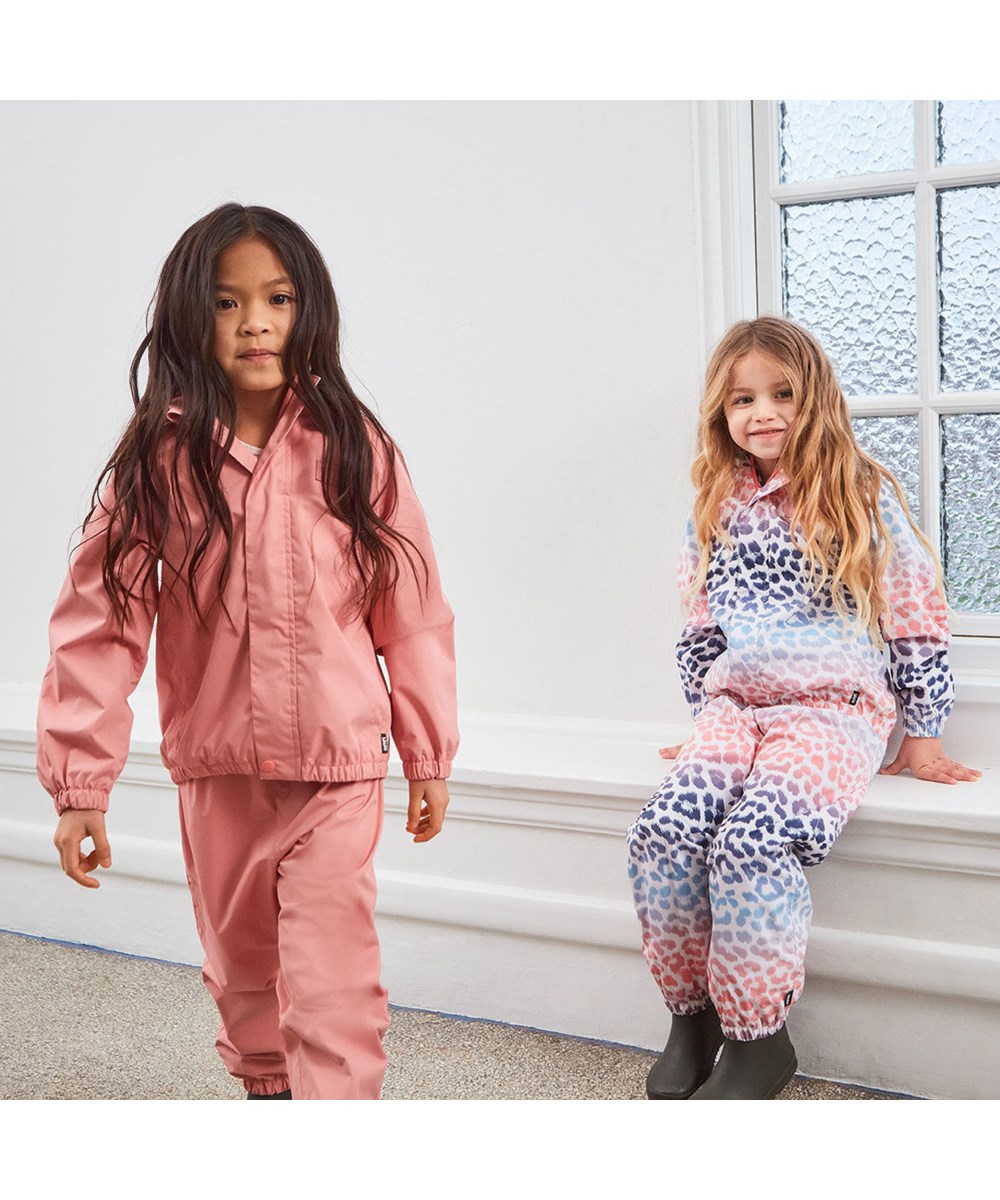 Whalley - Jaguar Stripe - Lightweight and breathable rainwear set in multi-coloured animal print