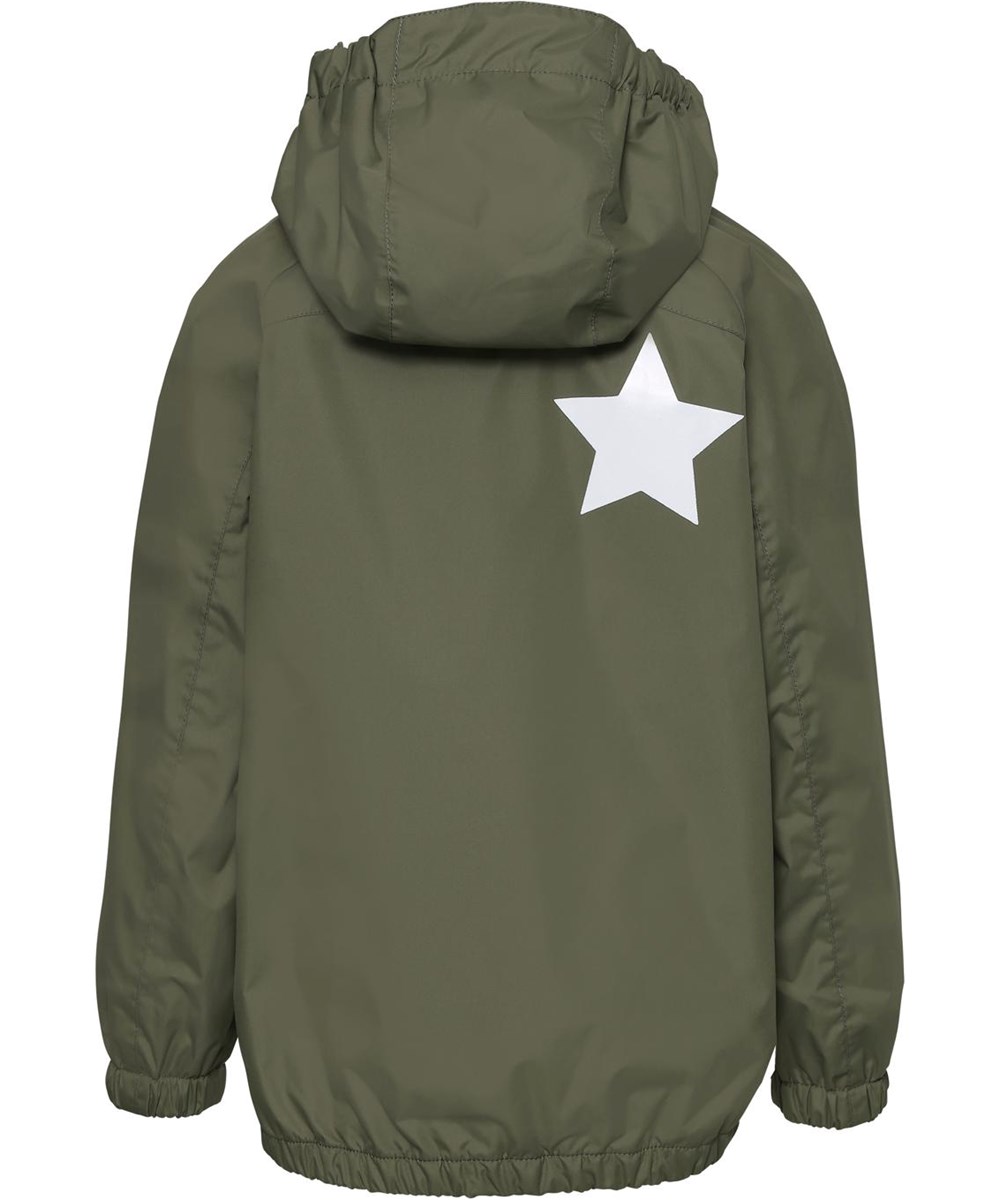 Whalley - Vegetation - Green rainwear set with star reflectors