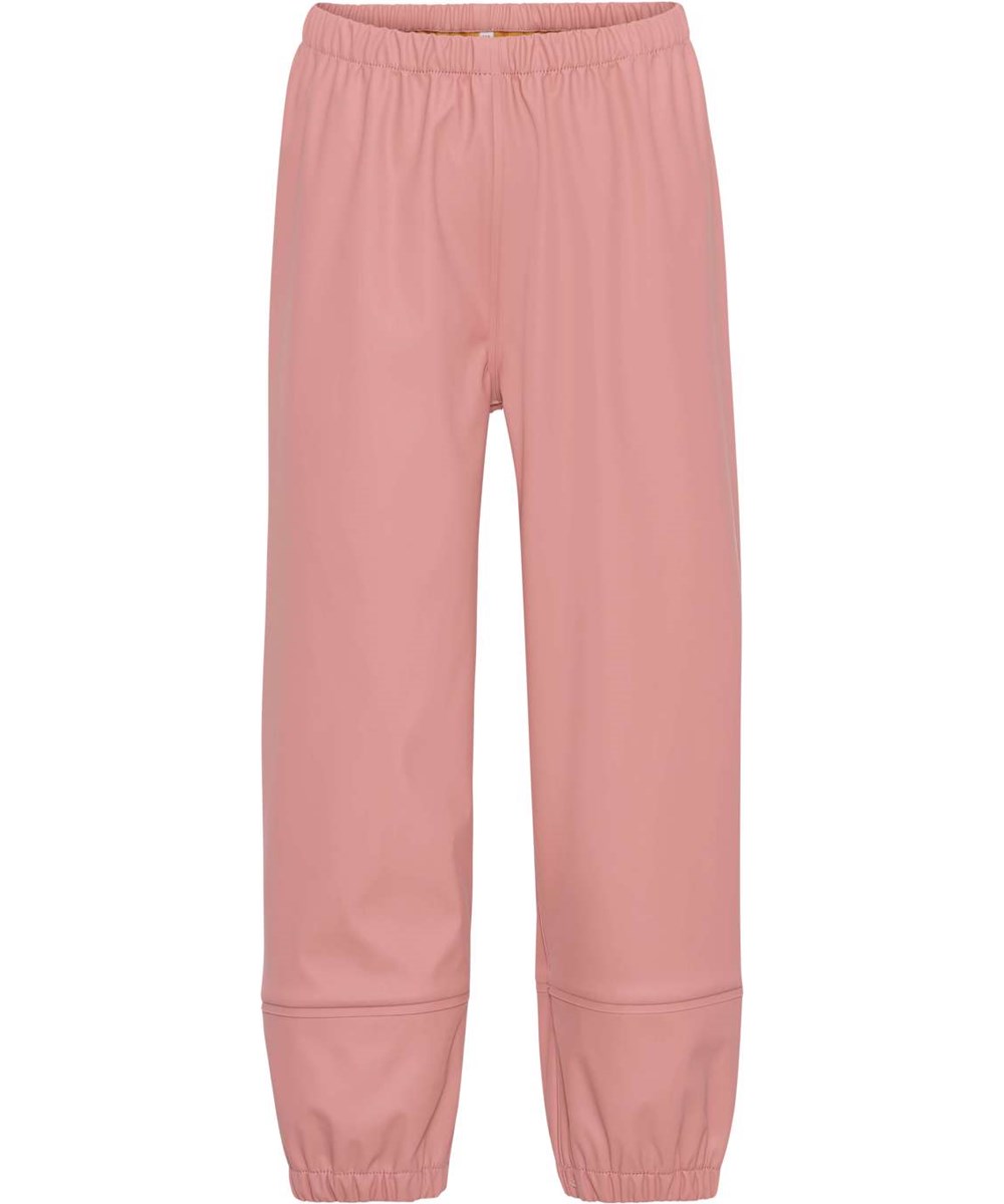 Zab - Rosewater - Recycled rubber rain trousers in rose