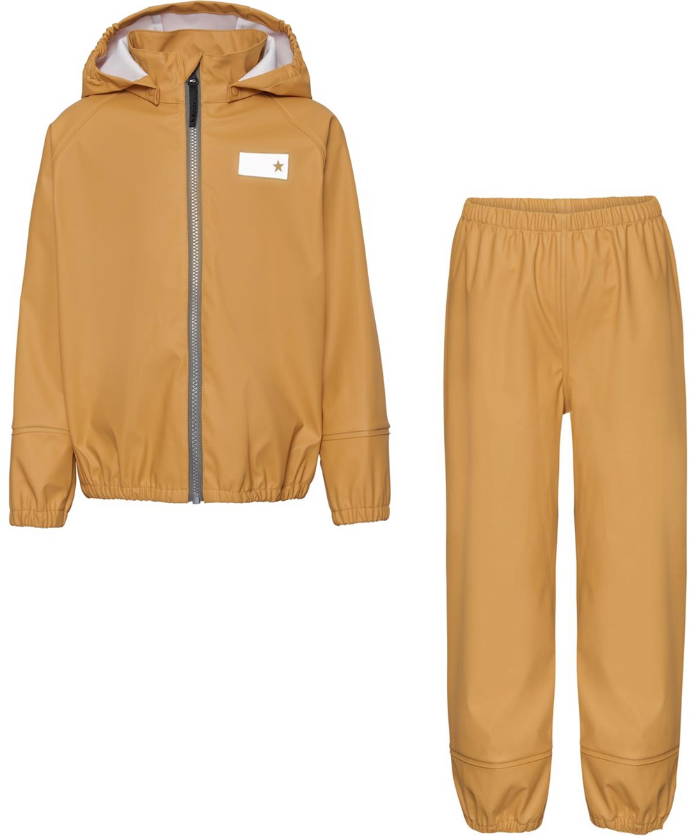 Zet - Honey - Golden recycled rainwear set