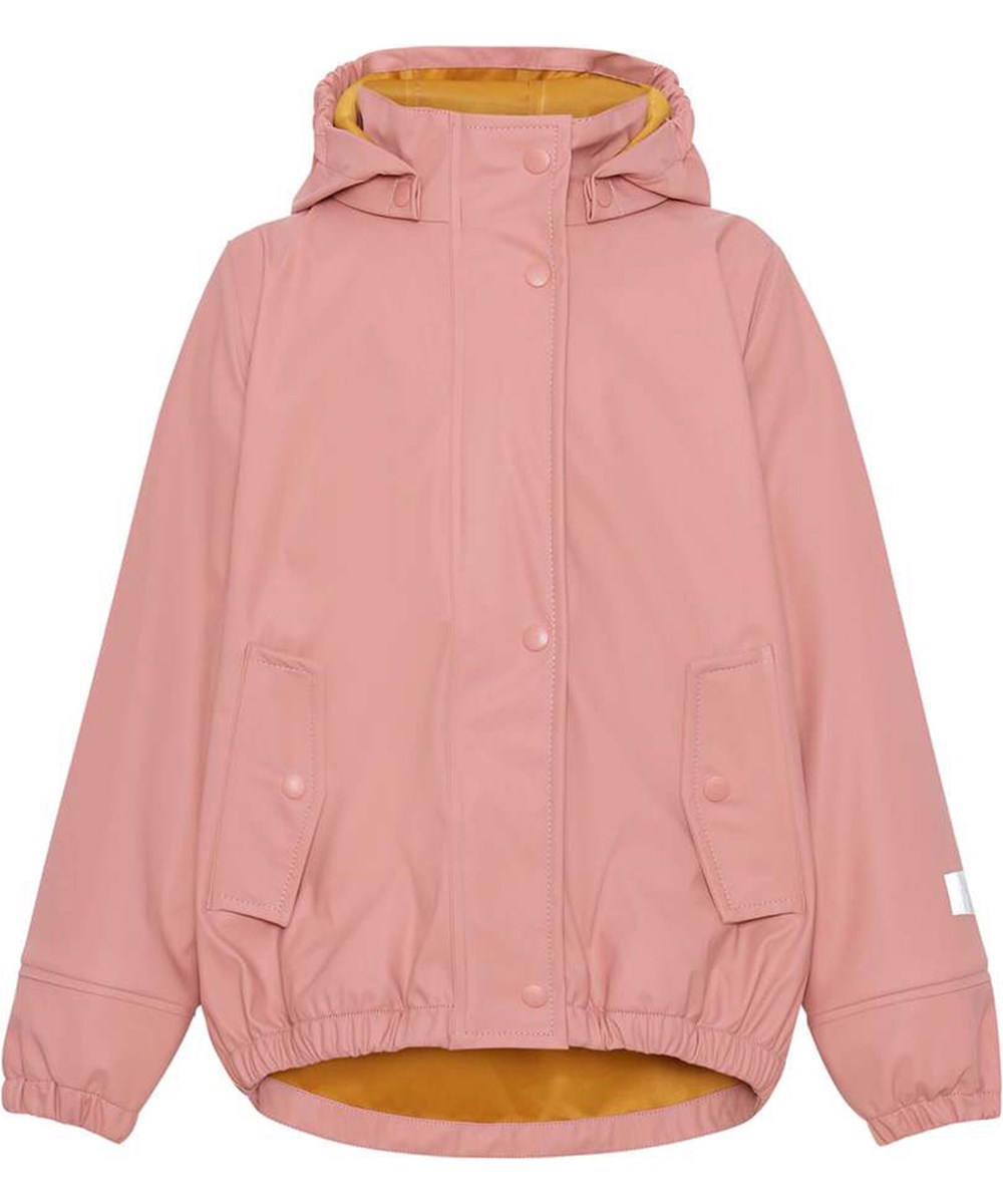 Zet - Rosewater - Recycled rubber rainwear set in rose